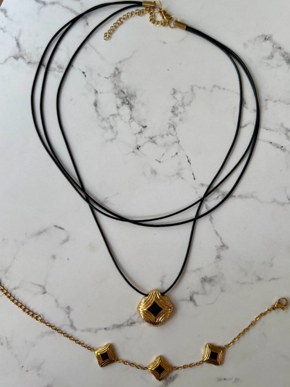 Slide Jewels Necklace and Bracelet